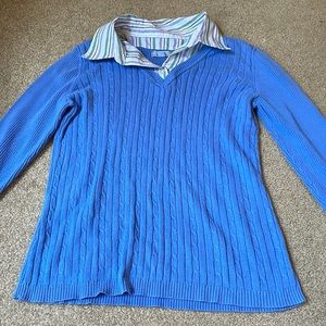 blue collared sweater 💙